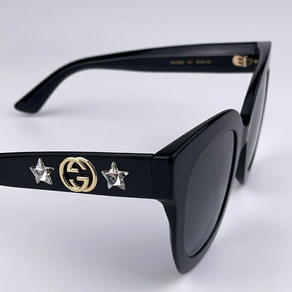 SALE! NEW Gucci  GG0208S 001 Black Gray Mirrored Gradient main image 6